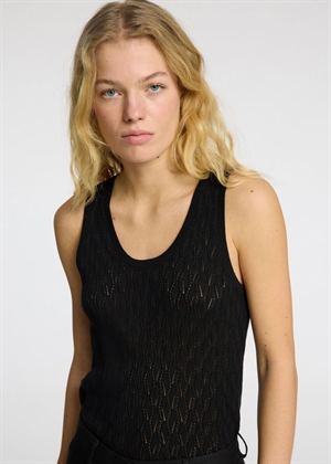 Agny sl knit top Sort Selected Femme 